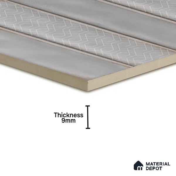 Faux Subway  Tile TL 07257 C Sintra 5006 Luster 1 ft x 1 ft Ceramic Matte Finish - 9 mm  | 2 mm Spacer is Mandatory | Please Expect a Slight Variation of Pattern (Sample)